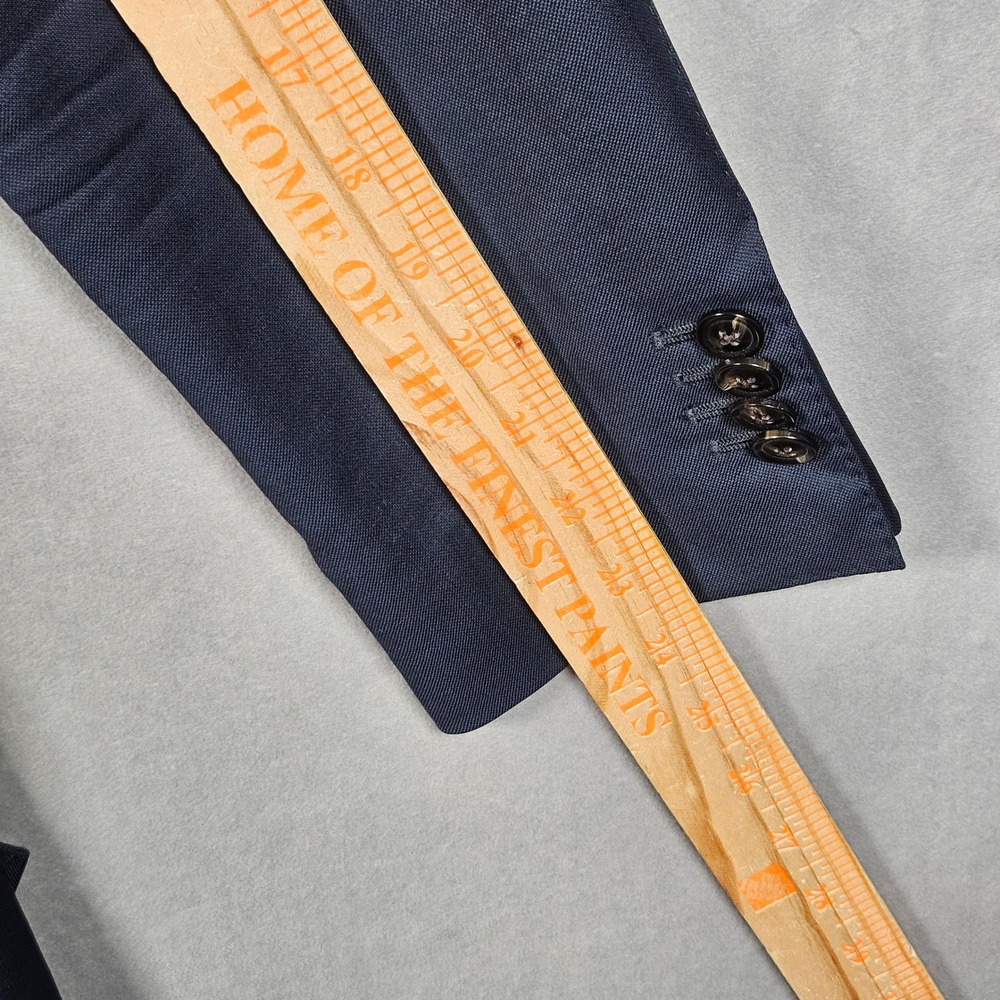 Suitsupply Blazer Mens 36R Navy Blue Lazio Slim Vitale Barberis Canonico Wool - Picture 15 of 15